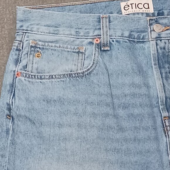 NEW Etica Denim Amis Relaxed‎ Fit Boot Cut Jeans in Atwater Size 31 Button-fly - Picture 5 of 15